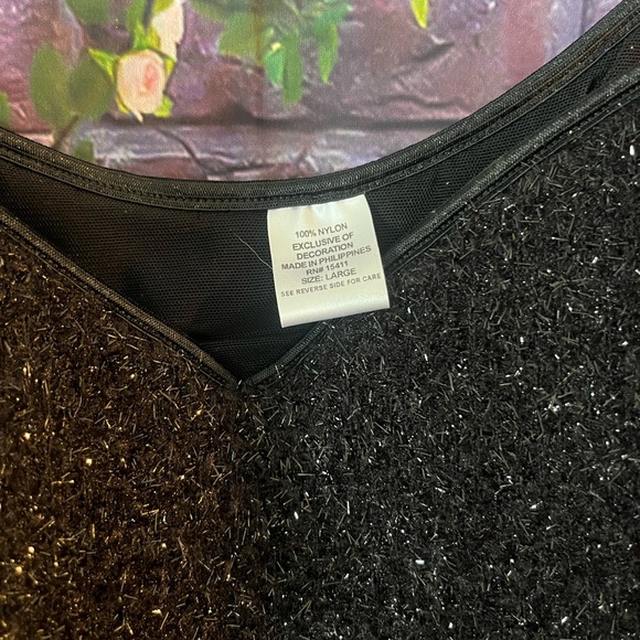 Meant To Be Seen Sparkly Black Tank - Picture 2 of 4